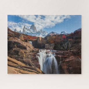 Wasserfälle Fitz Roy Mountain, Argentinien Puzzle