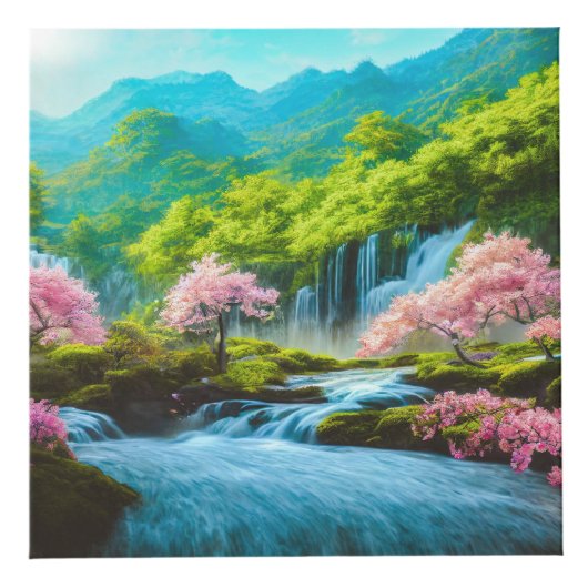 Wasserfälle Foto Cube Würfel (Vorderseite)