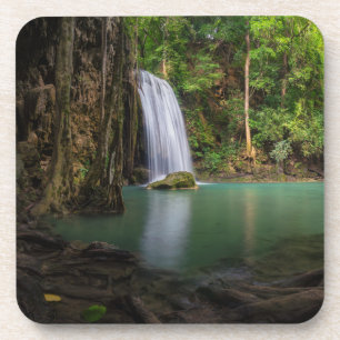 Wasserfälle Frühjahr Regenwald Wasserfall Thaila Getränkeuntersetzer