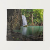 Wasserfälle | Frühjahr Regenwald Wasserfall Thaila Wandteppich (Vorderseite (Horizontal))