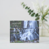 Wasserfälle Gebet Postkarte (Stehend Vorderseite)