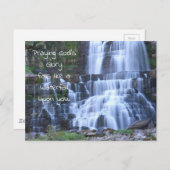 Wasserfälle Gebet Postkarte (Vorne/Hinten)