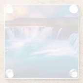 Wasserfälle Glasuntersetzer (Rückseite)