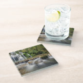 Wasserfälle Glasuntersetzer (Schrägansicht)