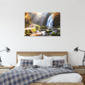 Wasserfälle | Gleno, Nordirland Leinwanddruck (Insitu (Schlafzimmer))