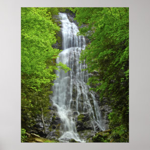Wasserfälle Großer Smokey Mountain Nationalpark Poster