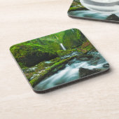Wasserfälle | Grotto Falls, Oregon Getränkeuntersetzer (Linke Seite)