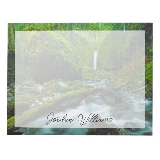 Wasserfälle | Grotto Falls, Oregon Notizblock (Vorderseite)