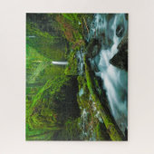 Wasserfälle | Grotto Falls, Oregon Puzzle (Vertikal)