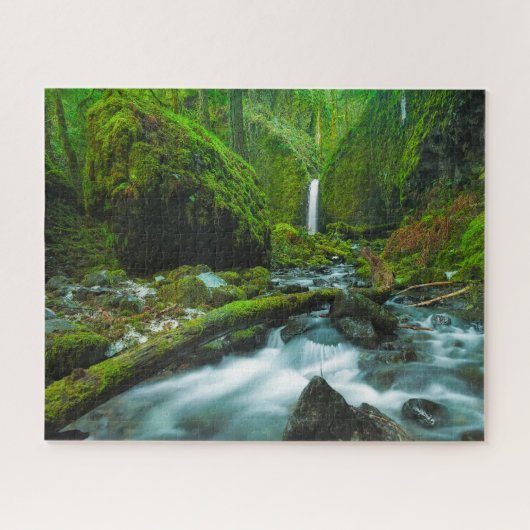 Wasserfälle | Grotto Falls, Oregon Puzzle (Horizontal)