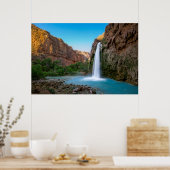 Wasserfälle | Havasu-Fälle bei Sunset Poster (Küche)