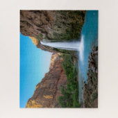 Wasserfälle | Havasu-Fälle bei Sunset Puzzle (Vertikal)