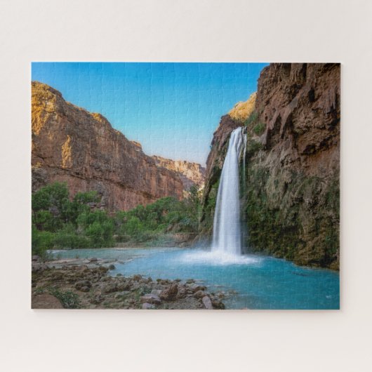 Wasserfälle | Havasu-Fälle bei Sunset Puzzle (Horizontal)