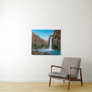 Wasserfälle Havasu-Fälle bei Sunset Wandteppich