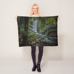 Wasserfälle Hopetoun Falls, Neuseeland Fleecedecke