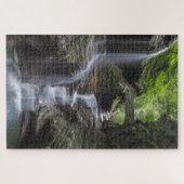 Wasserfälle im Frühjahr in Watkins Glen Puzzle (Horizontal)