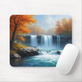 Wasserfälle im Herbst Mousepad (Mit Mouse)