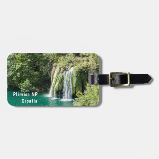 Wasserfälle im Nationalpark Plitvice - Kroatien Gepäckanhänger (Vorderseite horizontal)