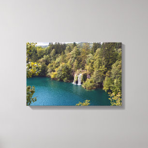 Wasserfälle im Nationalpark Plitvice - Kroatien Leinwanddruck