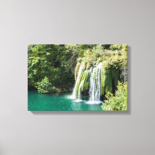 Wasserfälle im Nationalpark Plitvice - Kroatien Leinwanddruck