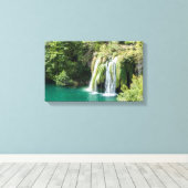Wasserfälle im Nationalpark Plitvice - Kroatien Leinwanddruck (Insitu (Holzboden))