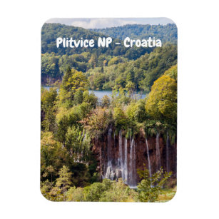 Wasserfälle im Nationalpark Plitvice - Kroatien Magnet