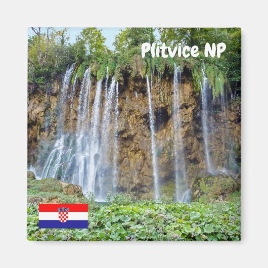 Wasserfälle im Nationalpark Plitvice - Kroatien Magnet (Vorne)