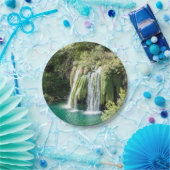 Wasserfälle im Nationalpark Plitvice - Kroatien Pappteller (Party)