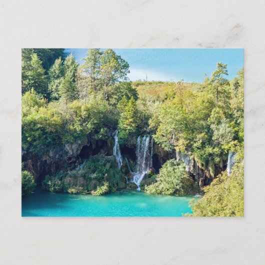 Wasserfälle im Nationalpark Plitvice - Kroatien Postkarte (Vorderseite)