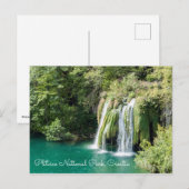 Wasserfälle im Nationalpark Plitvice - Kroatien Postkarte (Vorne/Hinten)