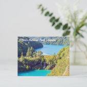 Wasserfälle im Nationalpark Plitvice - Kroatien Postkarte (Stehend Vorderseite)