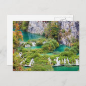 Wasserfälle im Nationalpark Plitvicer Seen Postkarte (Vorne/Hinten)