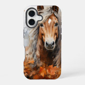 WASSERFALLE IM WALD iPhone 16 HÜLLE (Rückseite)