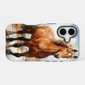 WASSERFALLE IM WALD iPhone 16 HÜLLE (Rückseite (Horizontal))