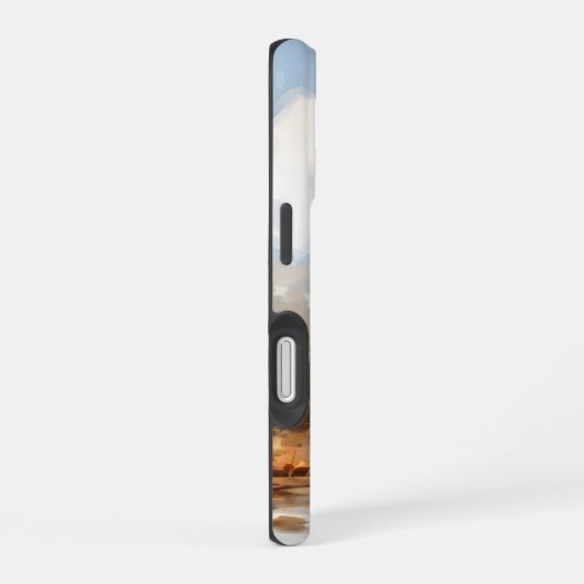 WASSERFALLE IM WALD iPhone 16 HÜLLE (Rechte Seite)