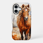 WASSERFALLE IM WALD iPhone 16 HÜLLE (Rückseite)