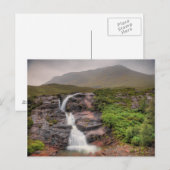 Wasserfälle in Glencoe Postkarte (Vorne/Hinten)