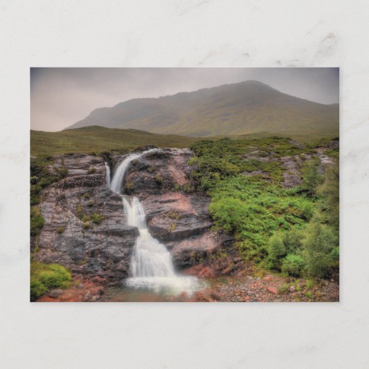 Wasserfälle in Glencoe Postkarte (Vorderseite)