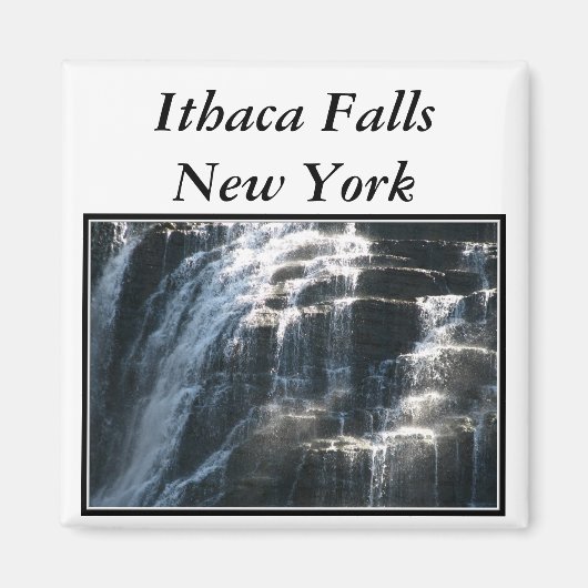 Wasserfälle in Ithaca Falls New York Magnet (Vorne)