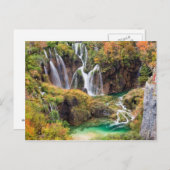 Wasserfälle in Plitvicer Seen Postkarte (Vorne/Hinten)