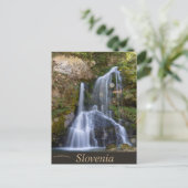 Wasserfälle in Slowenien Postkarte (Stehend Vorderseite)