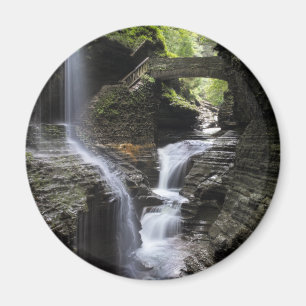 Wasserfälle in Watkins Glen, NY Magnet