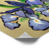 Wasserfälle Iris Abstrakte Malerei Art Poster Druc (Ecke)