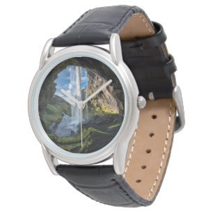 Wasserfälle Isländischer Wasserfall Armbanduhr