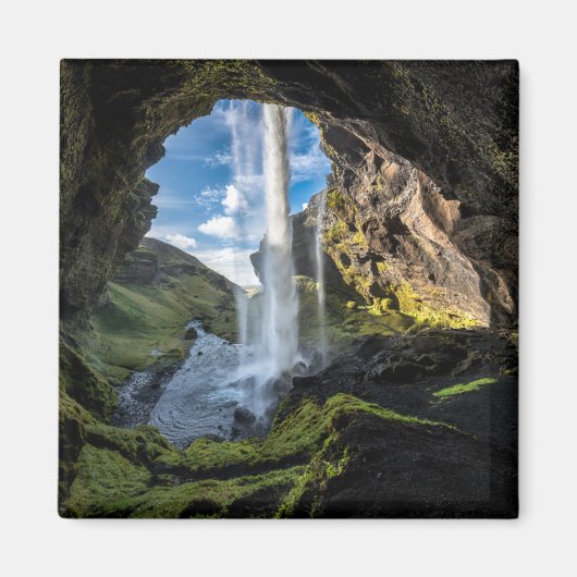 Wasserfälle | Isländischer Wasserfall Magnet (Vorne)