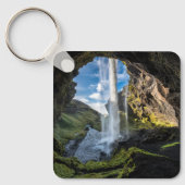Wasserfälle | Isländischer Wasserfall Schlüsselanhänger (Vorderseite)