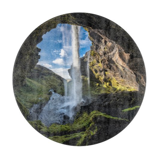 Wasserfälle | Isländischer Wasserfall Schneidebrett (Vorderseite)