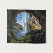 Wasserfälle | Isländischer Wasserfall Wandteppich (Vorderseite (Horizontal))