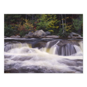Wasserfälle, Kancamagus Highway, weiß Fotodruck