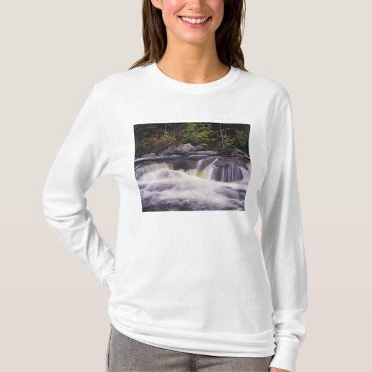 Wasserfälle, Kancamagus Highway, weiß T-Shirt (Vorderseite)